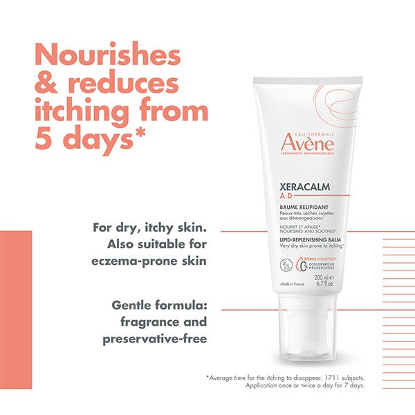 Avène XeraCalm A.D. Balm Moisturiser Dry, Itchy Skin 200ml GOODS Superdrug   