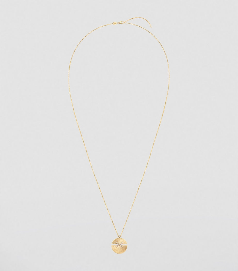 Chaumet Jeux de Liens Harmony pendant necklace 18kt gold diamonds - British product