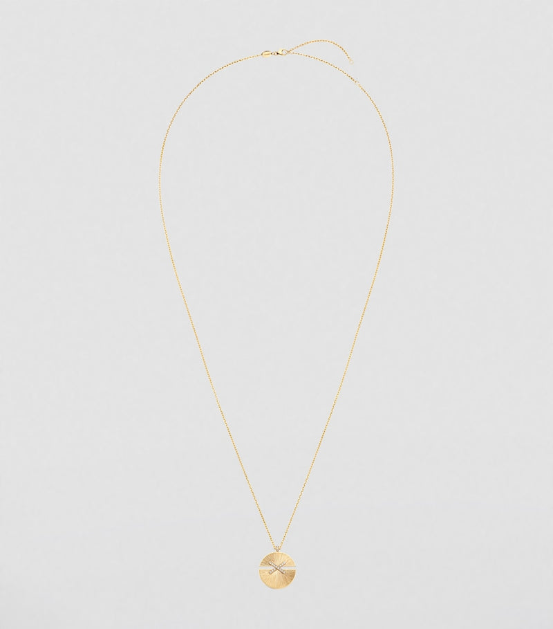Chaumet Jeux de Liens Harmony pendant necklace 18kt gold diamonds - British product