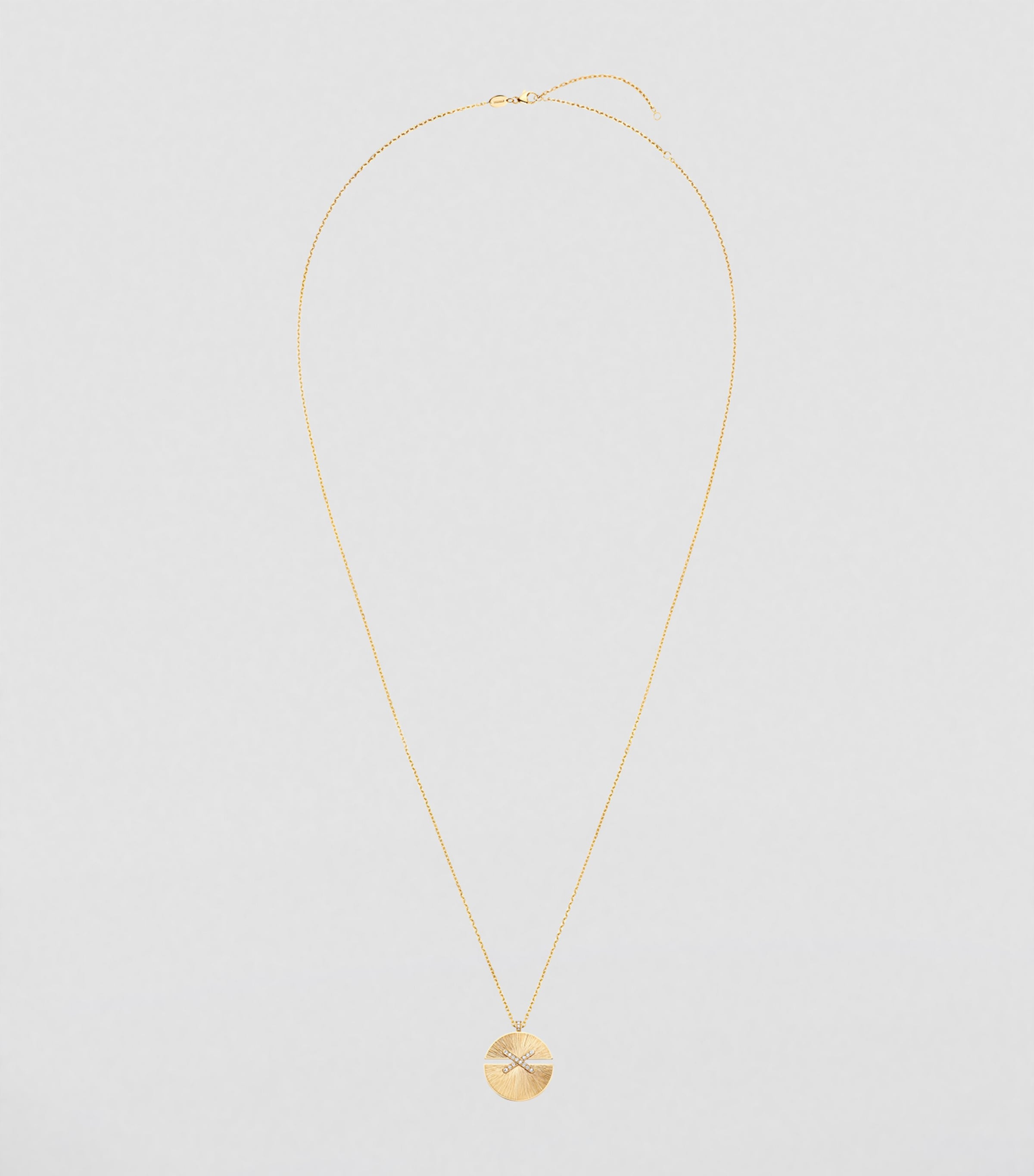 Chaumet Jeux de Liens Harmony pendant necklace 18kt gold diamonds - British product
