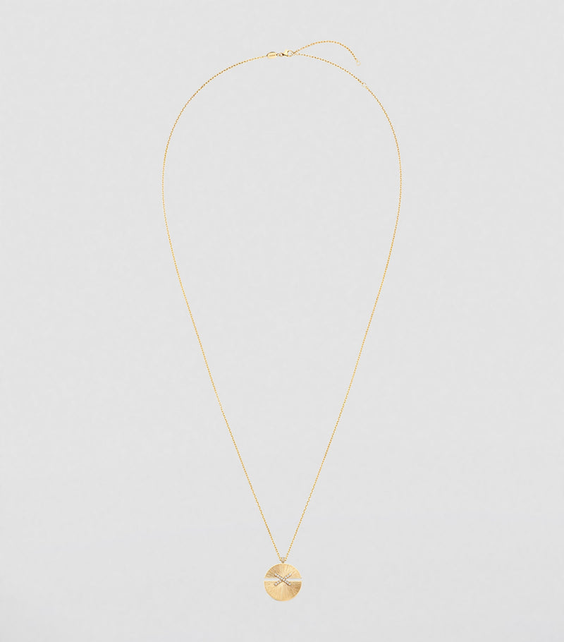Chaumet Jeux de Liens Harmony pendant necklace 18kt gold diamonds - British product