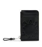 AllSaints leather card holder with coin purse, imported from the UK
