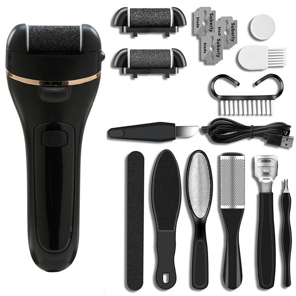 Livingandhome electric pedicure tools set with light black (British brand)