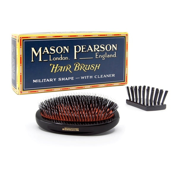 Mason Pearson Junior Bristle & Nylon Military Brush, imported from the UK