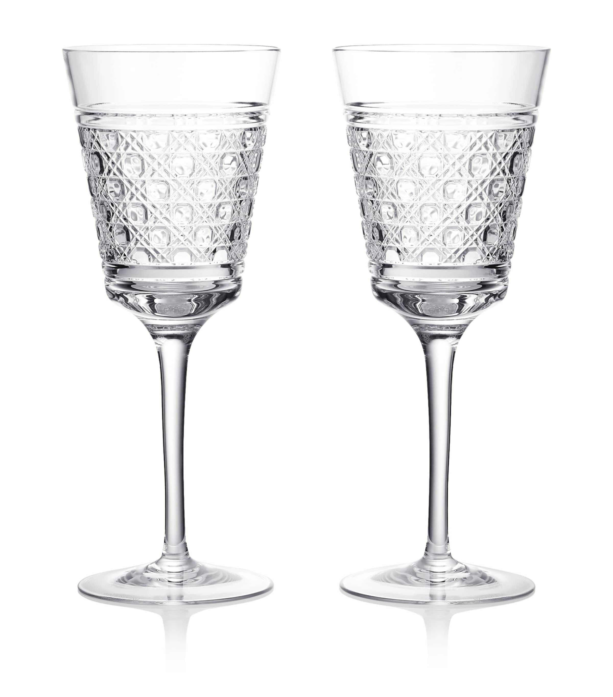 Waterford set of 2 crystal red wine goblets 384ml (British brand)