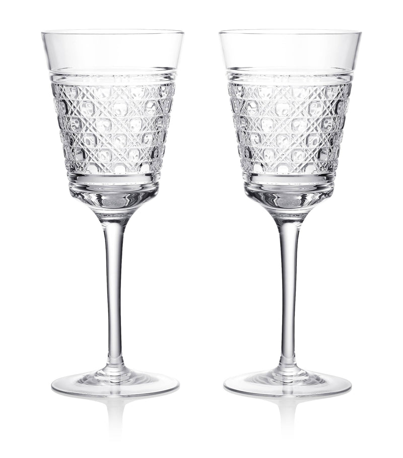 Waterford set of 2 crystal red wine goblets 384ml (British brand)