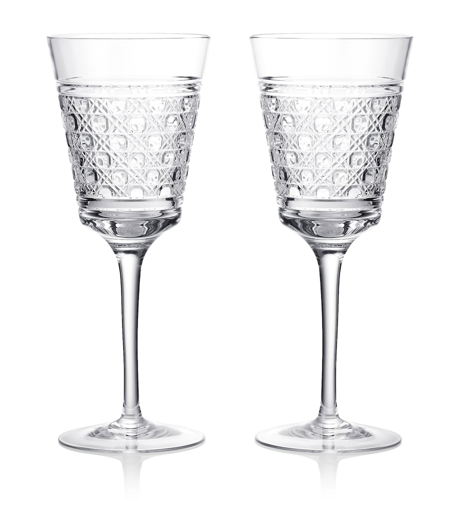 Waterford set of 2 crystal red wine goblets 384ml (British brand)
