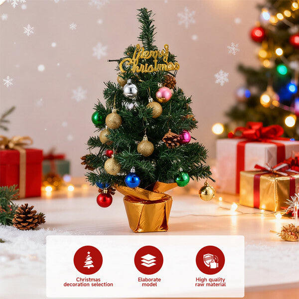 Livingandhome Christmas tree decor with timer and lights 54.5cm, UK version