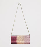 Jimmy Choo Sweetie glitter clutch bag ombré design (British brand)