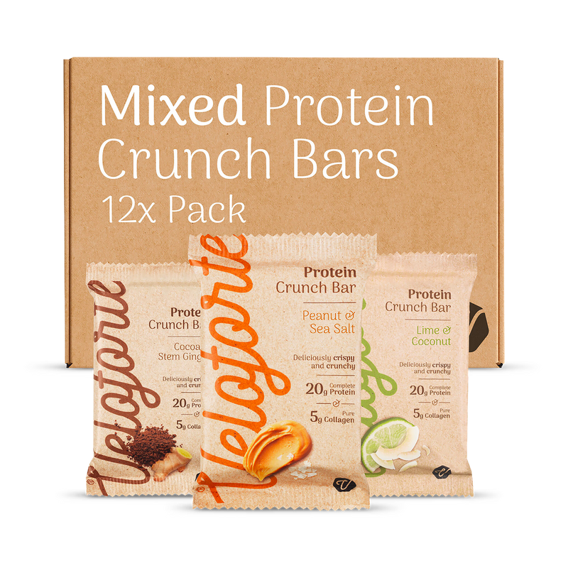 Veloforte protein bars variety pack 12 bars, UK version