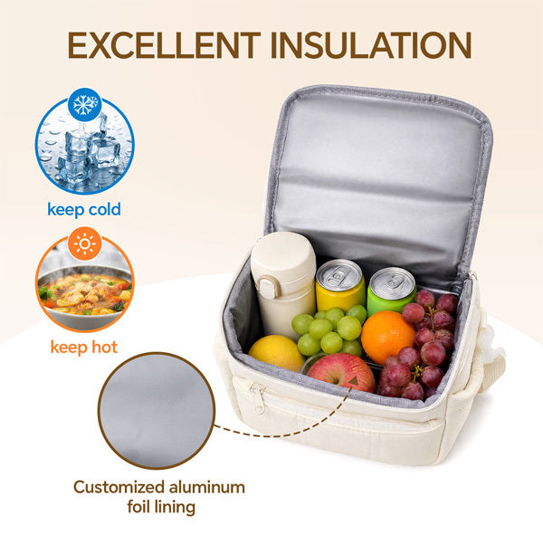 Livingandhome portable insulated lunch bag, imported from the UK