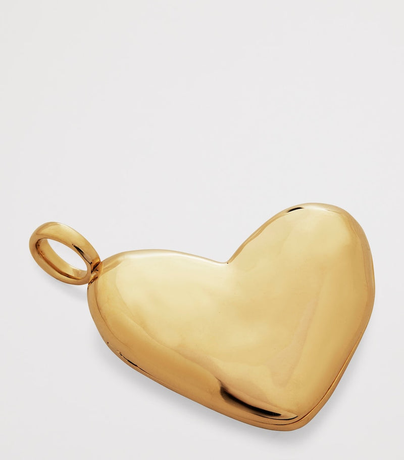 Monica Vinader gold vermeil heart locket pendant, UK version
