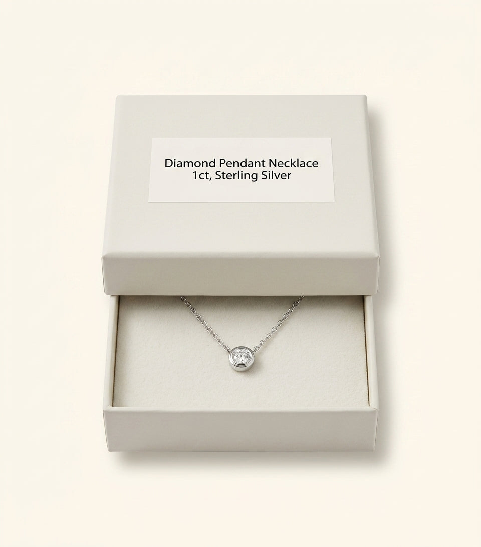 Cartier white gold diamond d'Amour necklace 38cm (British brand)