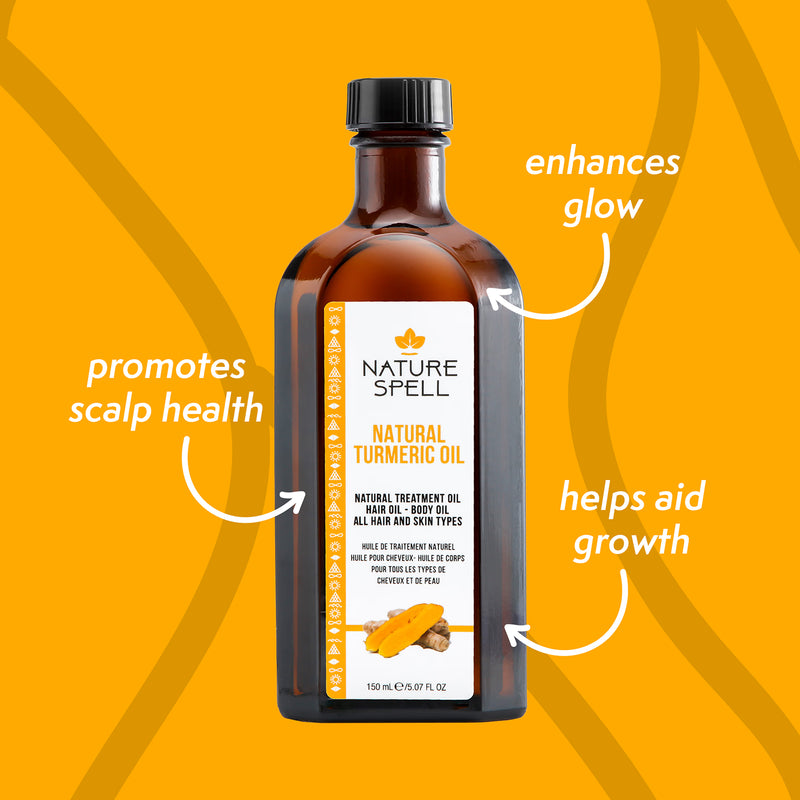 Nature Spell Hair & Body Oil Turmeric 150ml, imported from the UK