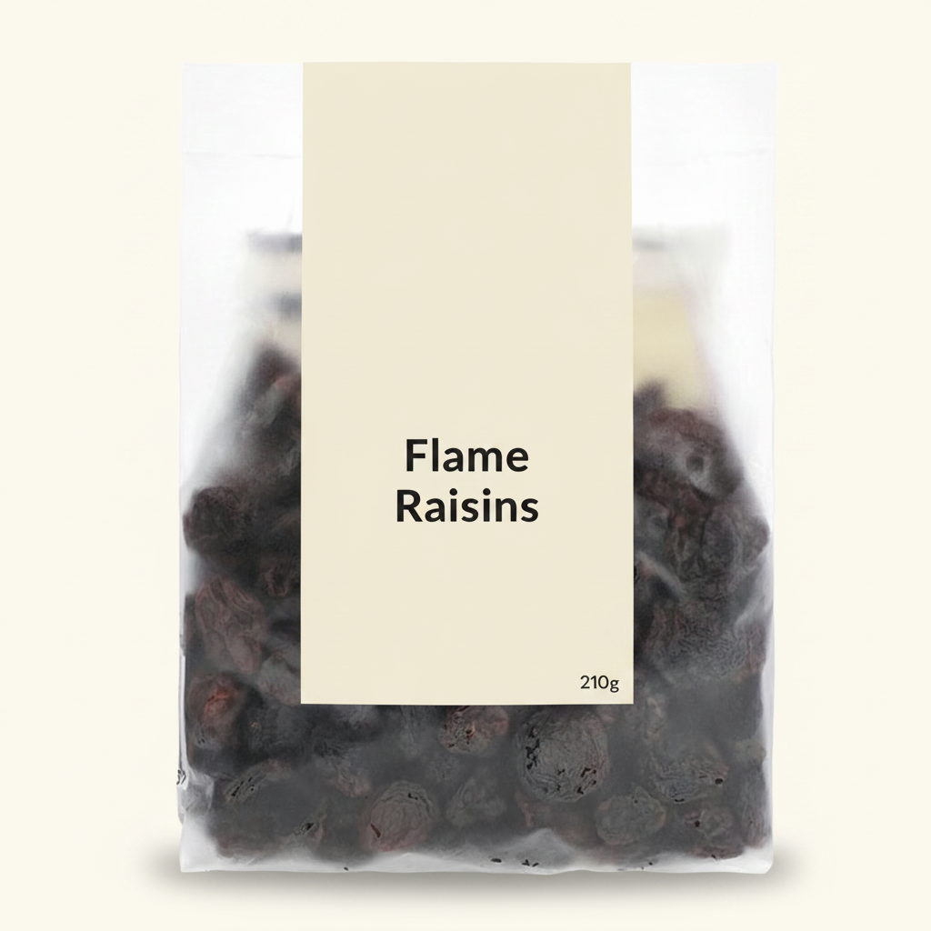 Holland & Barrett Flame Raisins 210g, UK version