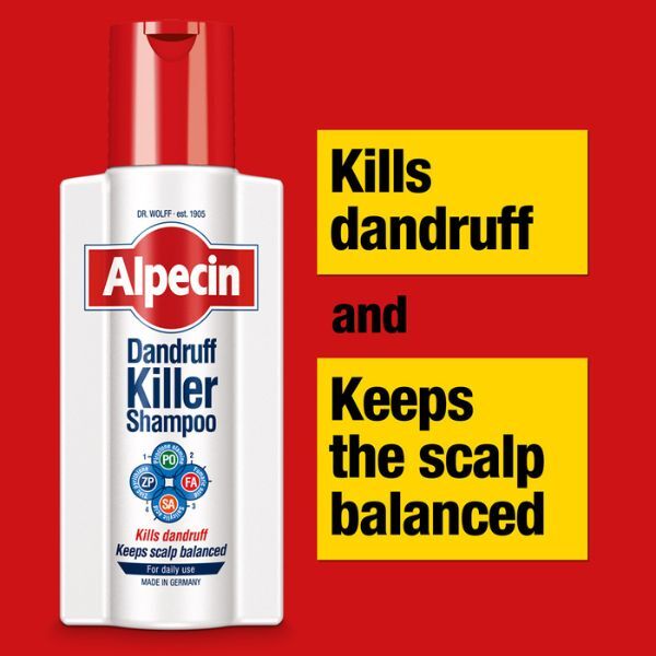 Alpecin Dandruff Killer Shampoo 2x 250ml | Removes Dandruff GOODS Superdrug   