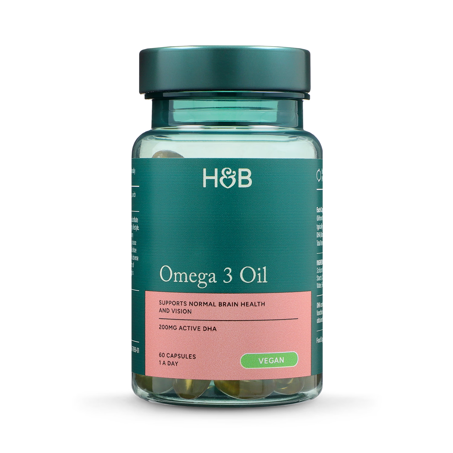 Holland & Barrett Vegan Omega 3 Oil 60 Capsules, UK version