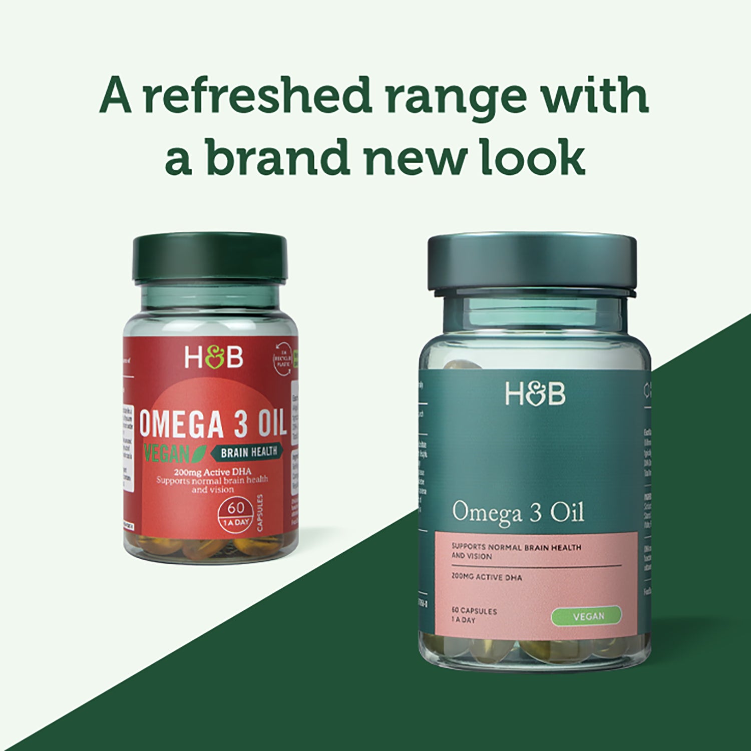 Holland & Barrett Vegan Omega 3 Oil 60 Capsules, UK version
