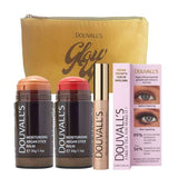 Douvall's Glow Up Argan Gift Set, colour balm and mascara, imported from the UK