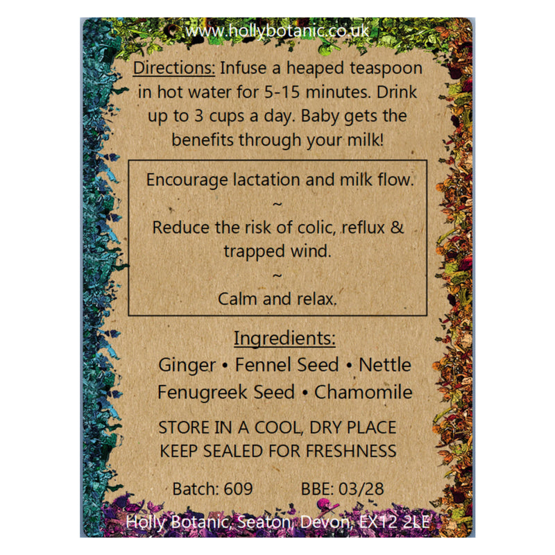 Holly Botanic breastfeeding tisane 30 tea bags - British product