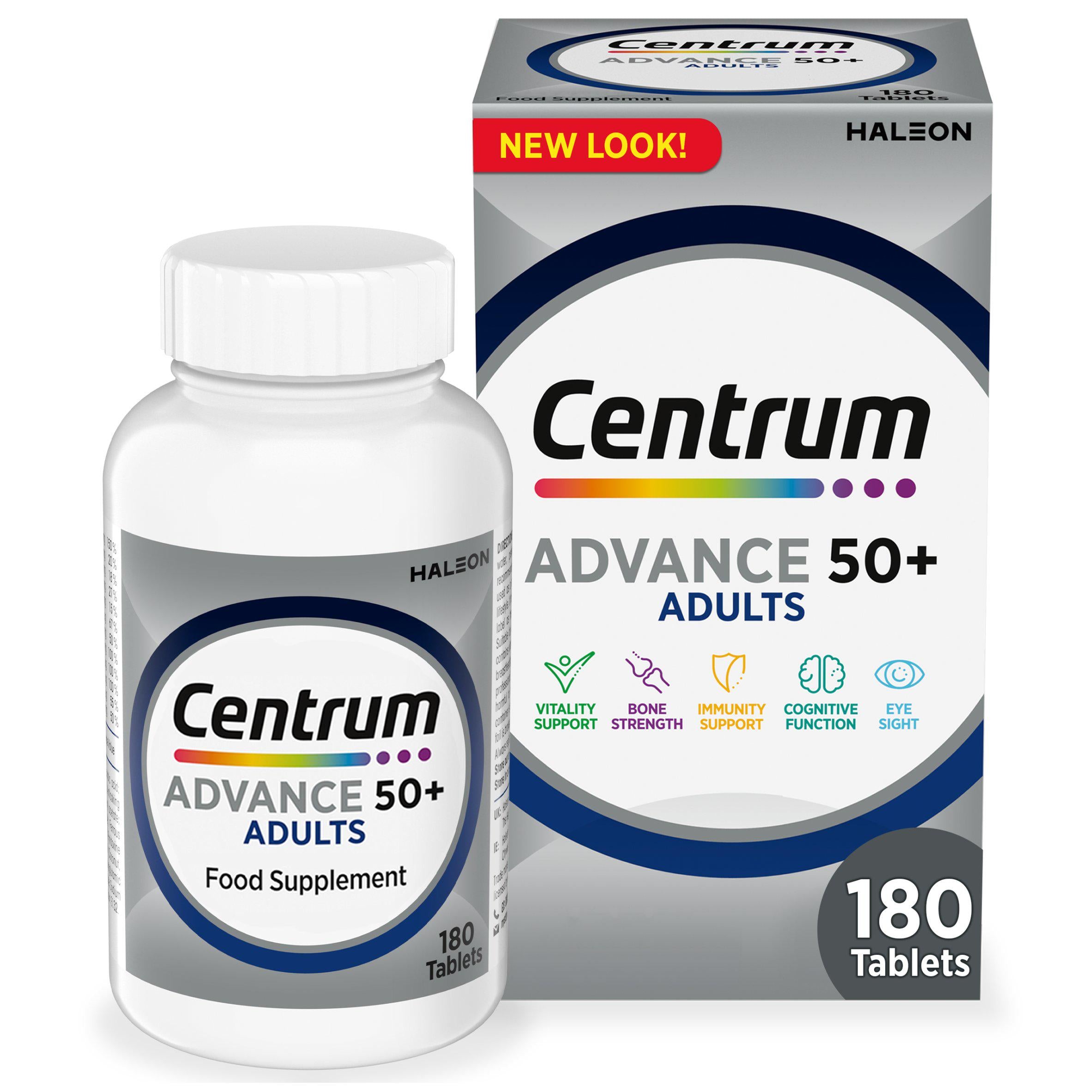 Centrum Advance 50+ Multivitamins & Vitamin Tablets x180 GOODS Sainsburys   