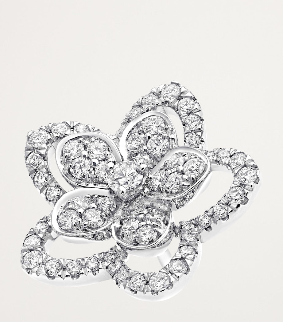 Graff Wild Flower earrings white gold diamonds - British product