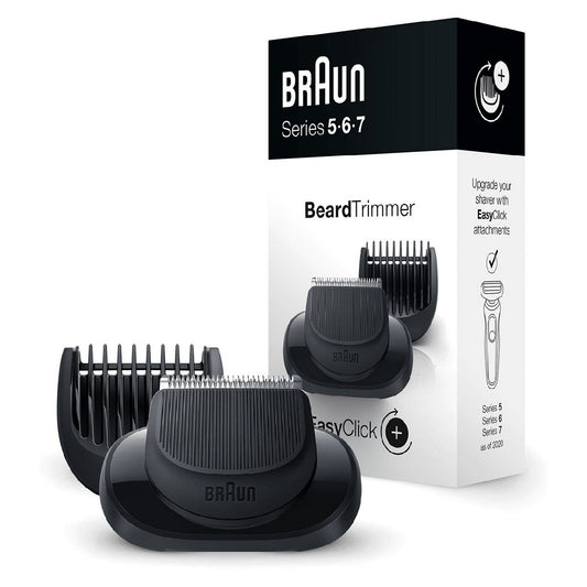 Braun EasyClick Beard Trimmer Attachment for Series 5, 6 and 7 Electric Shaver (New Generation) Men's Toiletries Boots   