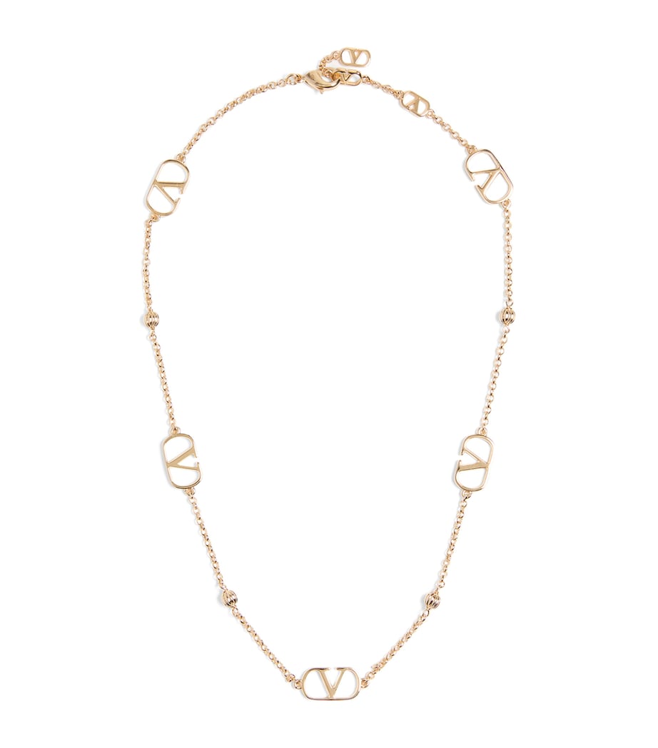 Valentino Garavani VLogo gold-tone necklace (British brand)