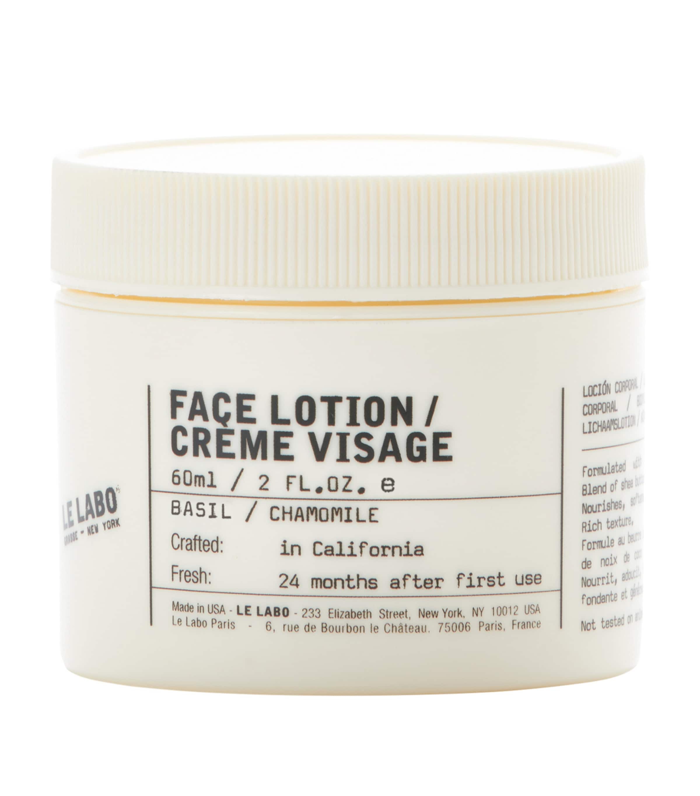 Le Labo basil face lotion 60ml, UK version
