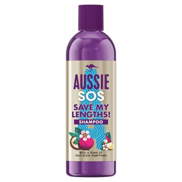 Aussie SOS Save My Lengths Hair Shampoo Damaged Hair 290ml GOODS Superdrug   