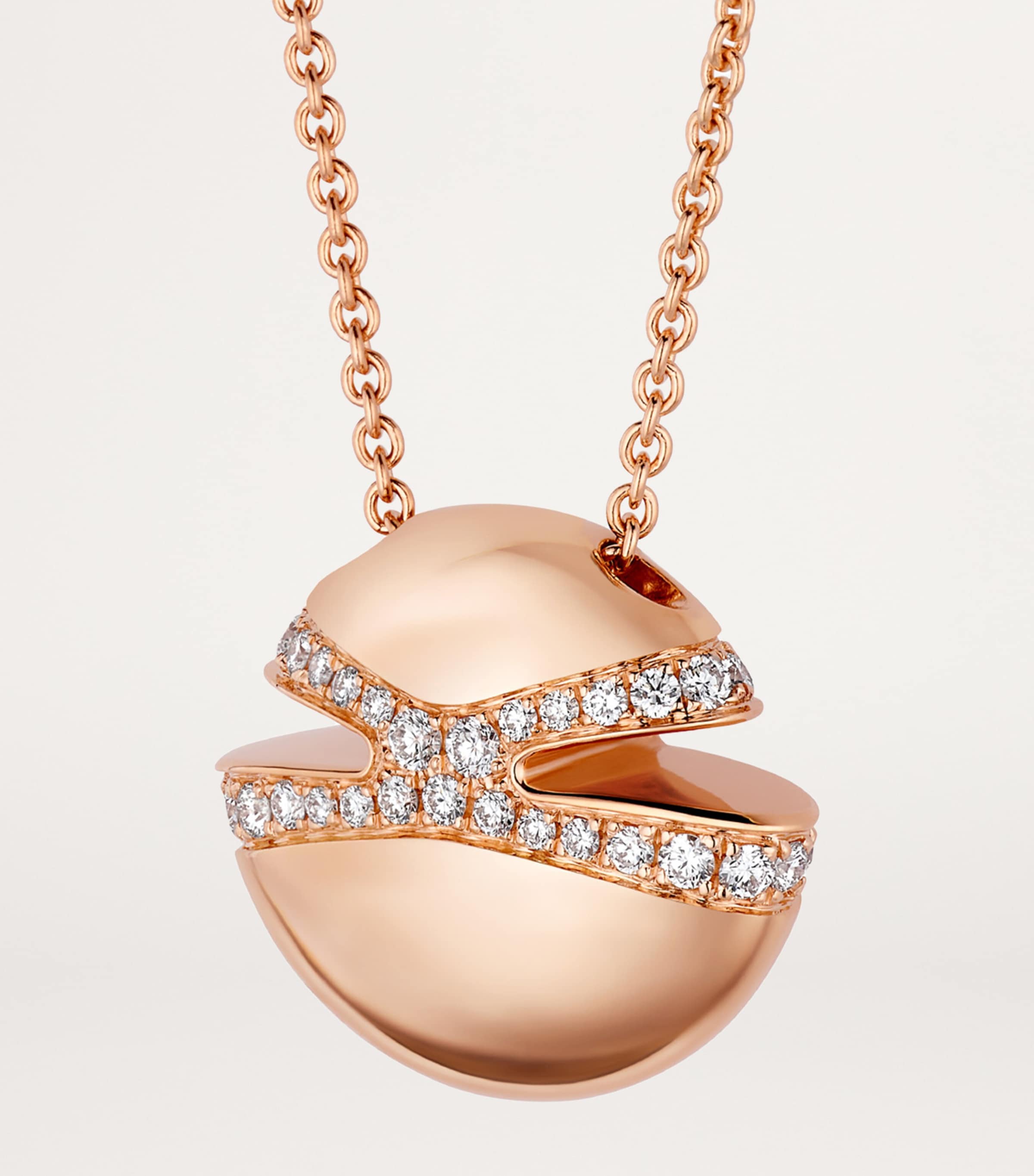Bvlgari rose gold diamond cabochon necklace - British product