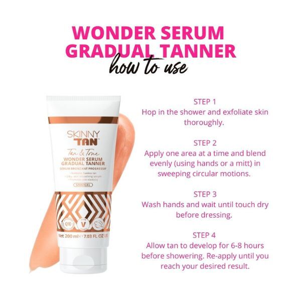 Skinny Tan Tan & Tone Wonder Serum Gradual Tanner 200Ml GOODS Superdrug   