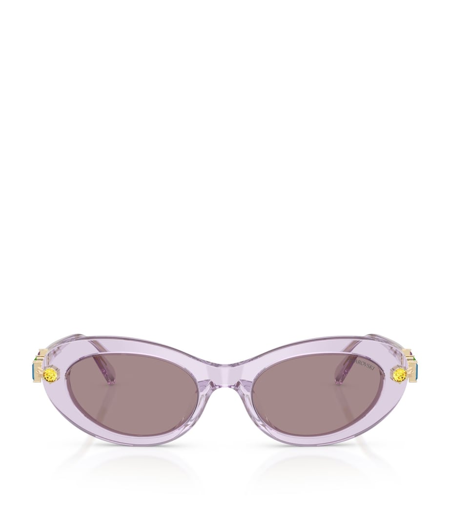 Swarovski acetate oval sunglasses - British product
