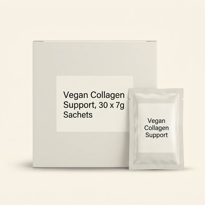 Holland & Barrett vegan collagen support powder raspberry (British brand)