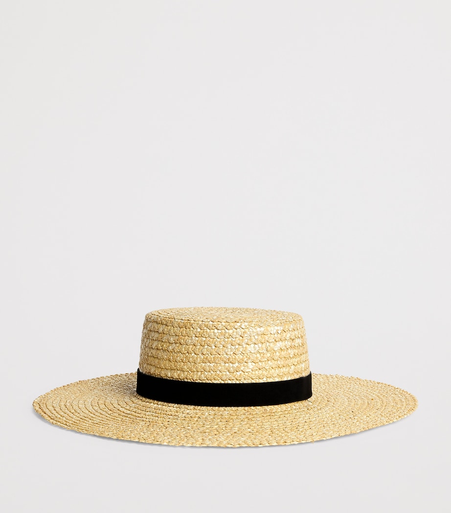 Lack Of Color Raffia Mira Boater Hat (British brand)