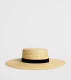 Lack Of Color Raffia Mira Boater Hat (British brand)