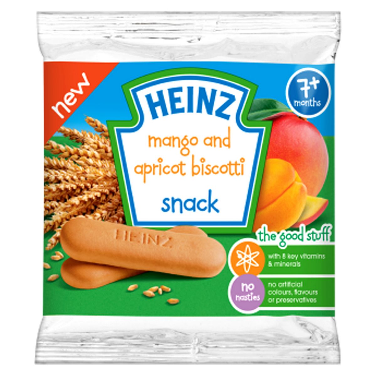 Heinz 7+ Months Mango and Apricot Biscotti Snack 60g GOODS Boots   