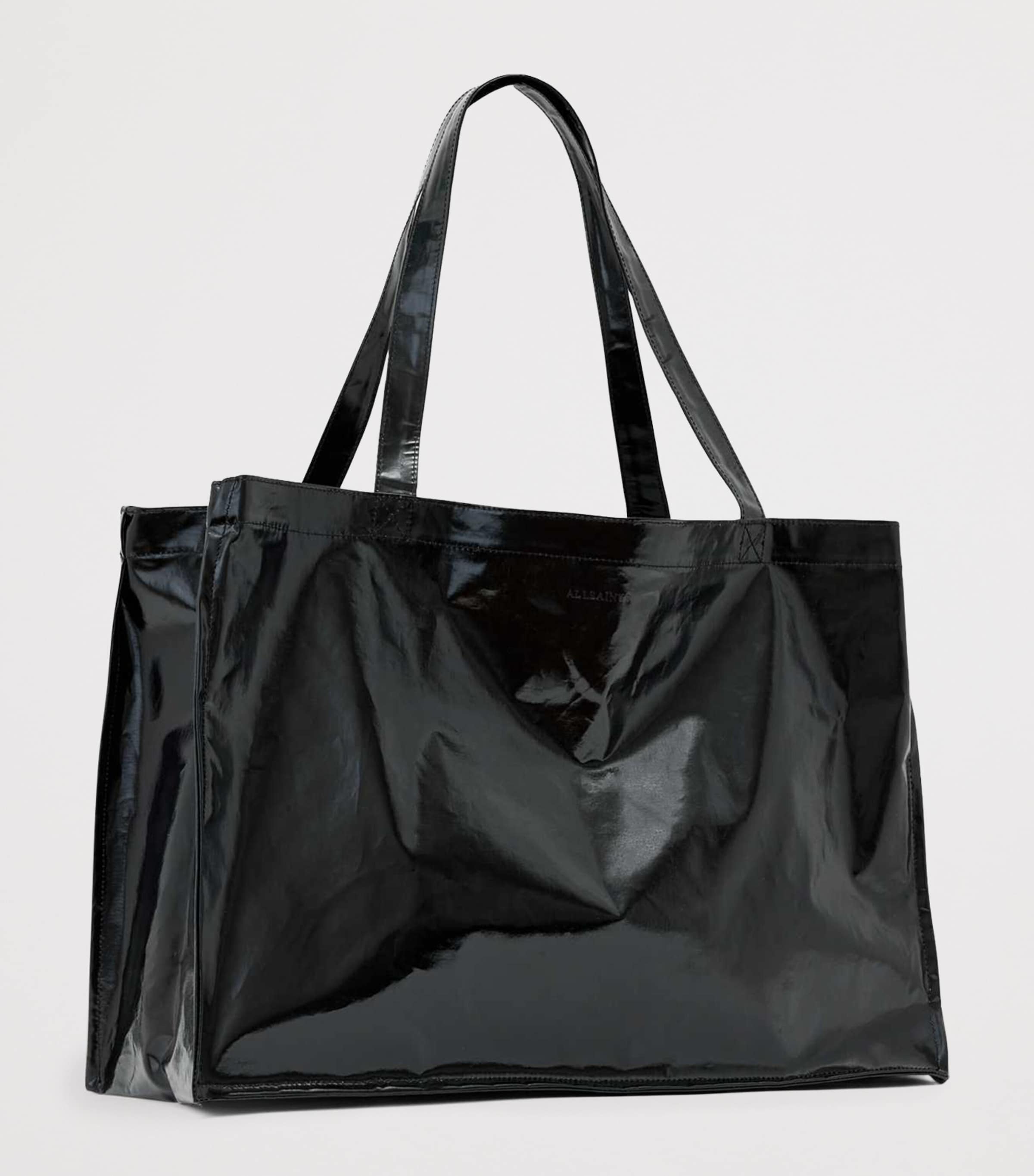 AllSaints large laminated tote bag in recycled polyester - British product