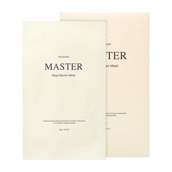 Mixsoon Master Deep Barrier Mask Pack 5pcs, imported from the UK