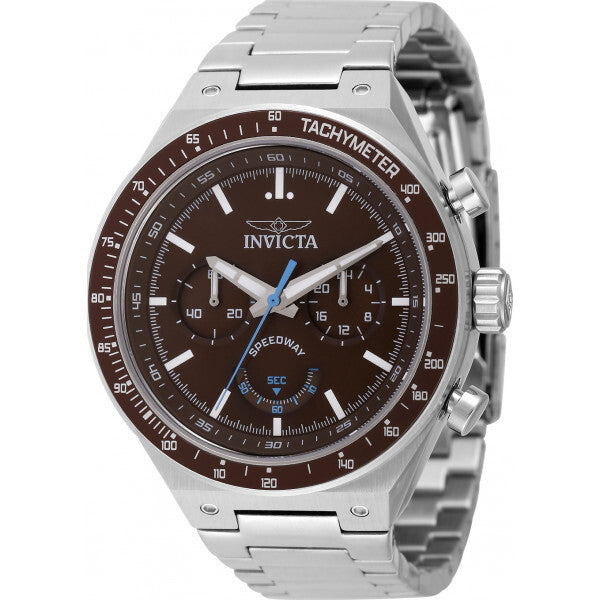 Invicta Speedway brown stainless steel men's watch, UK version