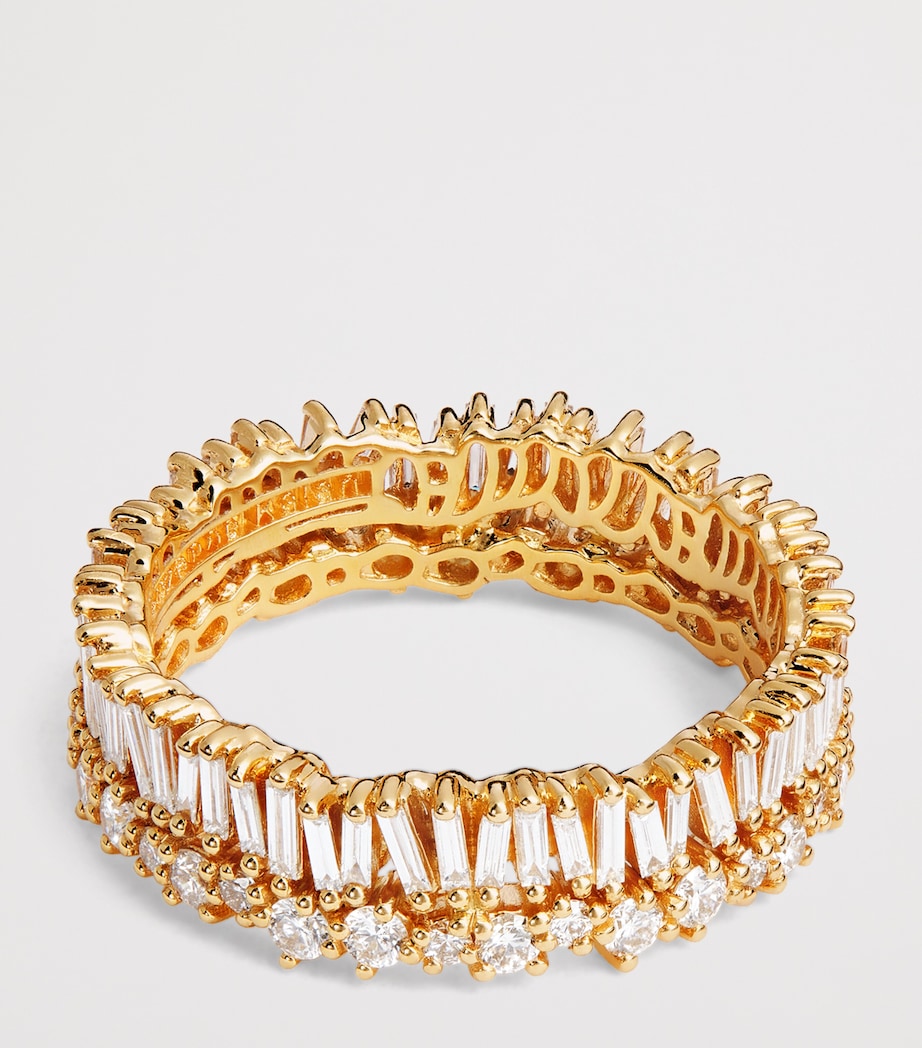 Suzanne Kalan yellow gold diamond eternity ring, UK version