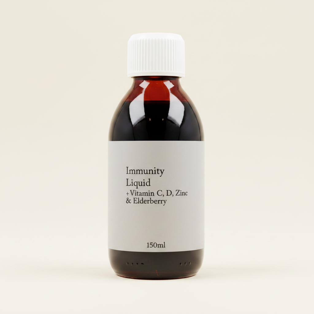 Holland & Barrett Elderberry Immunity Liquid with Vitamin C & Zinc 150ml