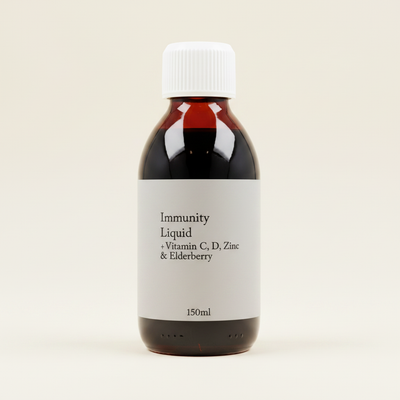 Sureau noir au zinc et à la vitamine C, immunité liquide Holland & Barrett, 150 ml