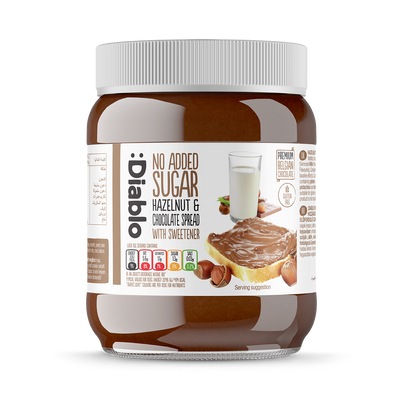 Holland & Barrett Diablo No Added Sugar Hazelnut Chocolate Spread 350g- Buy online at McGrocer