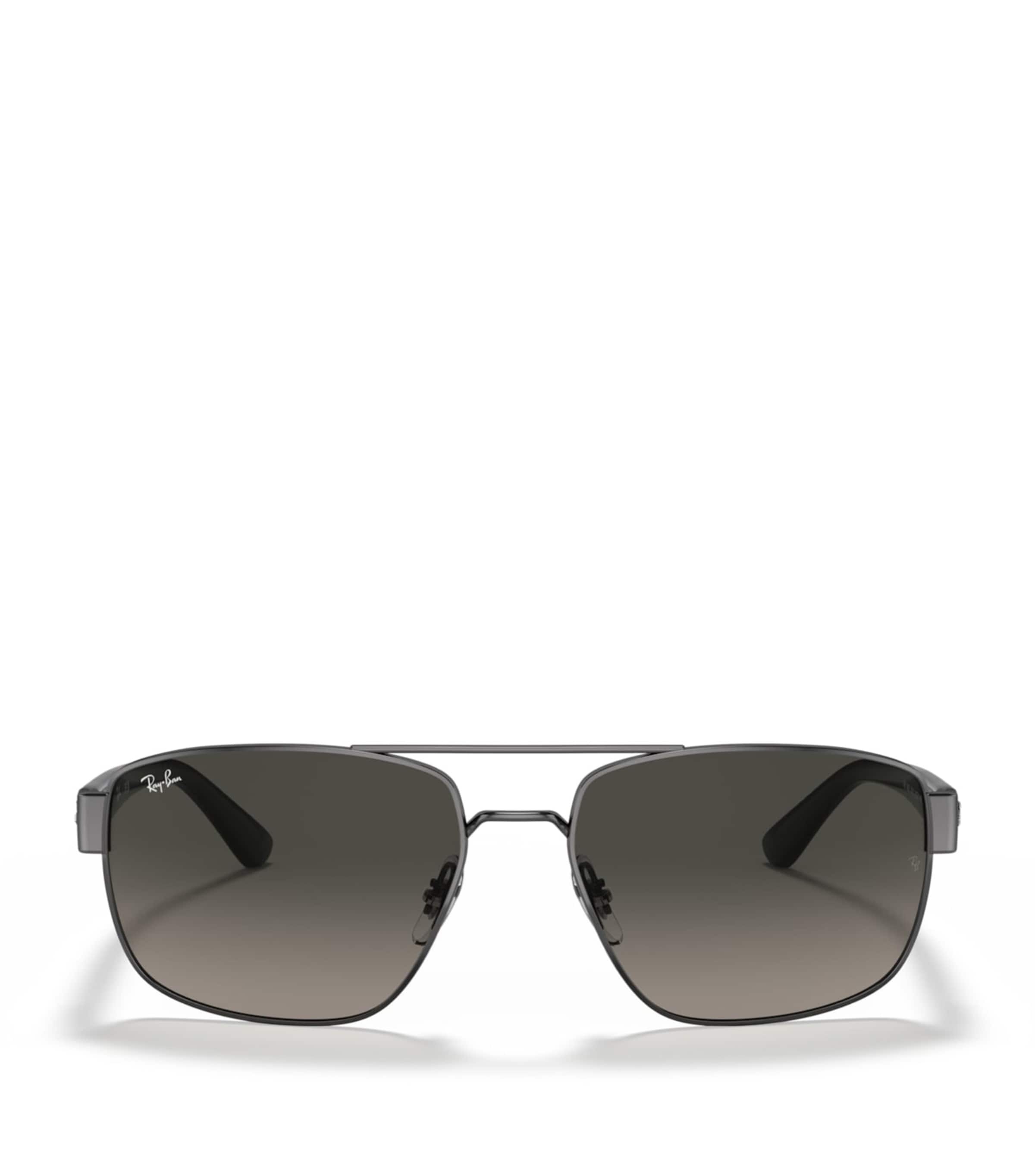 Ray-Ban metal irregular rectangle sunglasses (British brand)