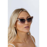 SVNX oversized cat-eye sunglasses in nude, UK version