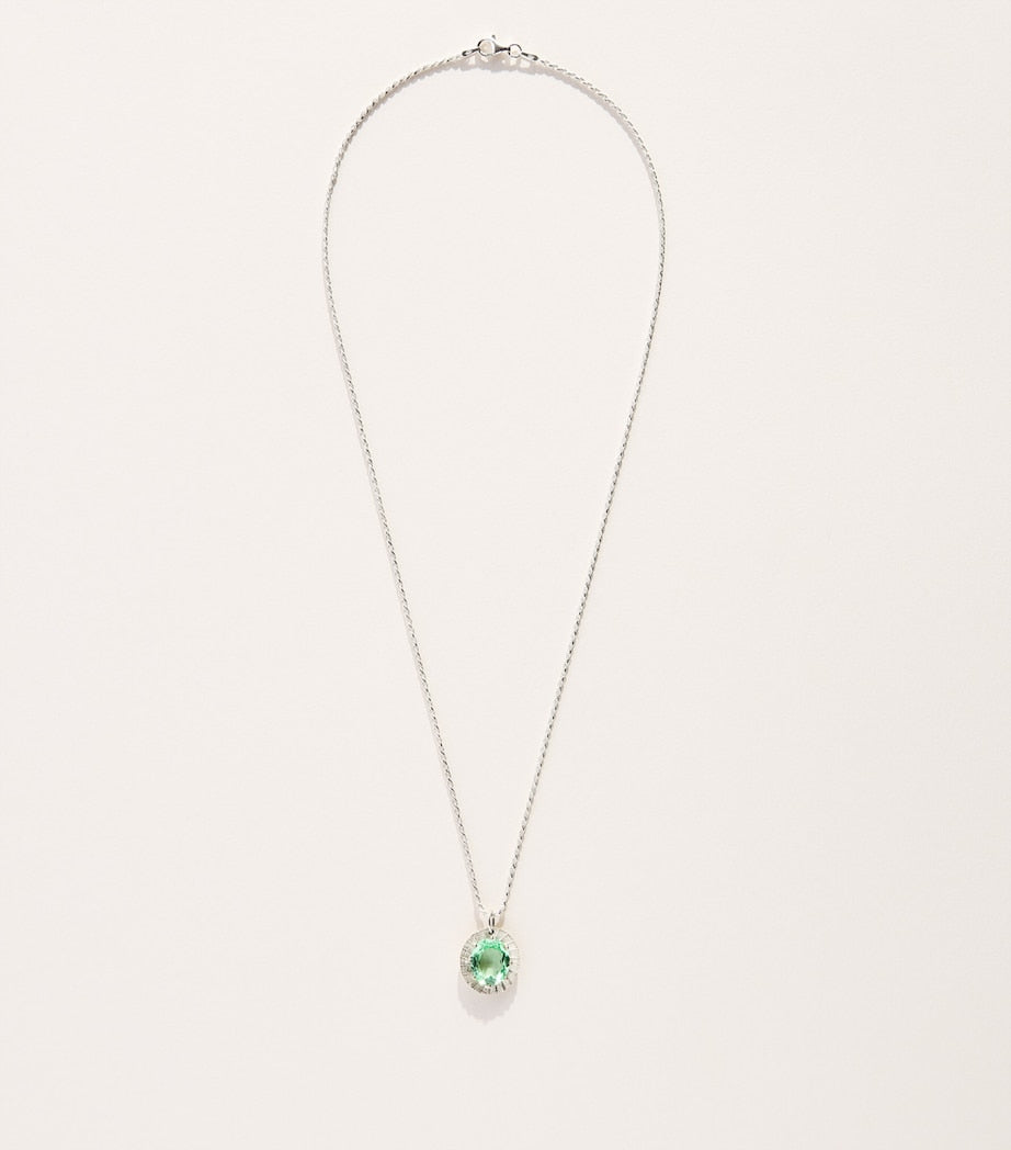 Bleue Burnham sapphire pendant necklace sterling silver, UK version