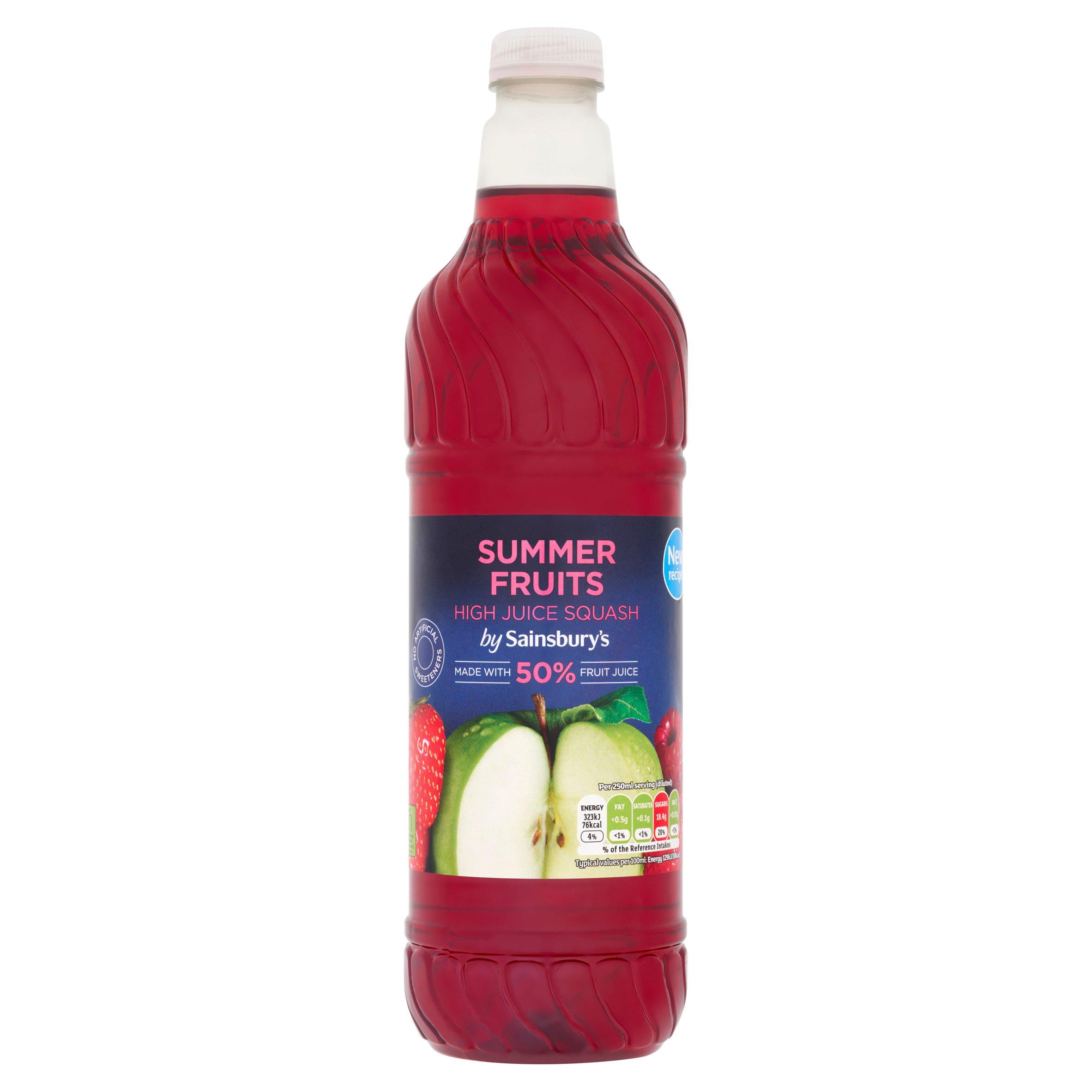 Sainsbury's High Juice Summer Fruits Squash 1L GOODS Sainsburys   