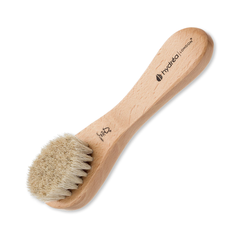 Hydréa London natural bristle facial brush (British brand)