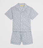 Off-White kids bowling shorts with logo for ages 4-12+, imported from the UK